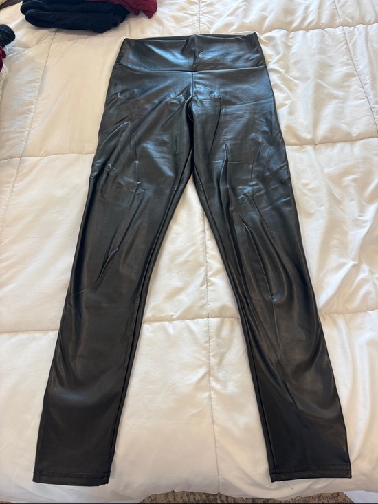 Pants - High-Rise Faux Leather Leggings